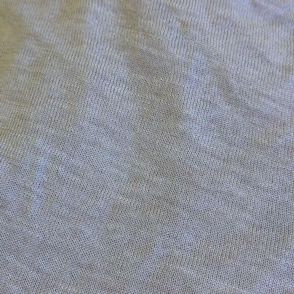 EILEEN FISHER Open Drape Front Silk Linen Peach Cardigan Sweater XL - Picture 7 of 8